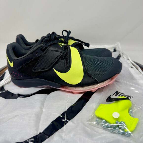 Nike Air Zoom LJ Elite Track Jumping Spikes Black CT0079-001 Men's 5.5/Women's 7 - Picture 1 of 9